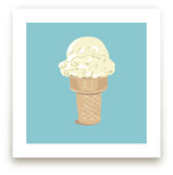Ice Cream Monogram Art Prints