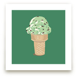 Ice Cream Monogram Art Prints