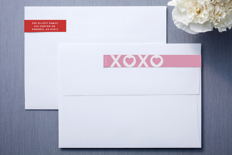 Hearts and Kisses Skinny-Wrap™ Address Labels
