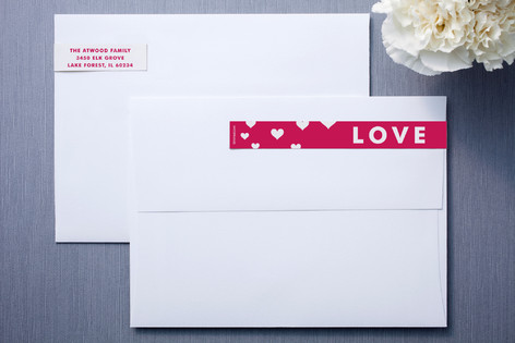 Hearts Aflutter Skinnywrap™ Address Labels