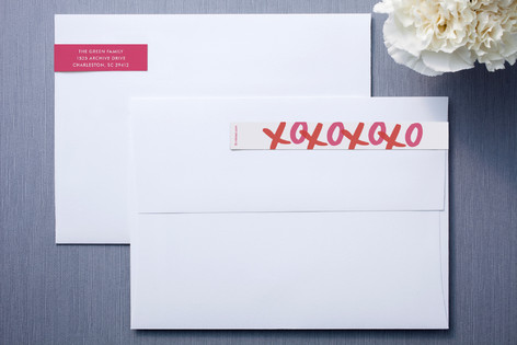XOXO Bunting Banners Skinnywrap™ Address Labels