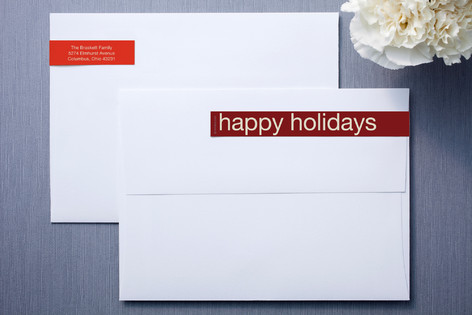 Chestnut Red Skinnywrap™ Address Labels