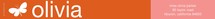 Coral Mimosa Skinnywrap™ Address Labels