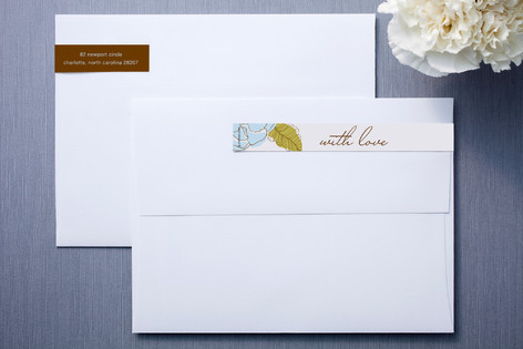 White and Chocolate Skinnywrap™ Address Labels