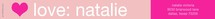 Pink and Orange Skinnywrap™ Address Labels