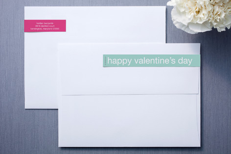 Mint and Fuchsia Skinny-Wrap™ Address Labels