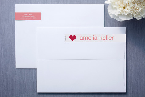 Pink Bubblegum Skinnywrap™ Address Labels