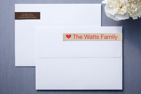 Vanilla and Chocolate Skinny-Wrap™ Address Labels