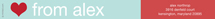 Mint and Red Skinny-Wrap Address Labels, by Minted