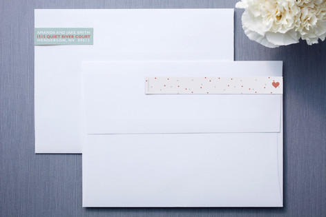 just married Skinnywrap™ Address Labels