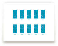 Counting Dominoes Art Prints