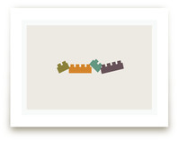 Train of Blocks Art Prints
