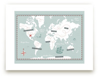 Treasure Map Art Prints