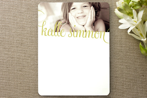 21st Century Girl Children's Personalized Photo Stationery