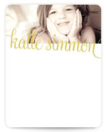 21st Century Girl Children's Personalized Photo Stationery