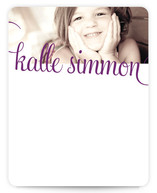 21st Century Girl Children's Personalized Photo Stationery