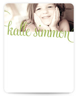 21st Century Girl Children's Personalized Photo Stationery