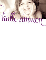 21st Century Girl Children's Personalized Photo Stationery