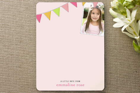 Fun Flags Children's Personalized Photo Stationery
