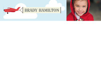 In the Clouds Children's Personalized Photo Stationery