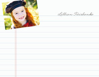 Love to Learn Children's Personalized Photo Stationery