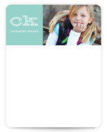 Bold Block Children's Personalized Photo Stationery