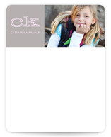 Bold Block Children's Personalized Photo Stationery