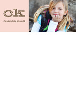 Bold Block Children's Personalized Photo Stationery