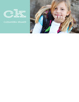 Bold Block Children's Personalized Photo Stationery