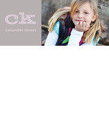 Bold Block Children's Personalized Photo Stationery