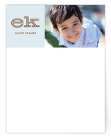 Bold Block Children's Personalized Photo Stationery