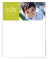 Bold Block Children's Personalized Photo Stationery