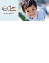 Bold Block Children's Personalized Photo Stationery