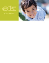 Bold Block Children's Personalized Photo Stationery