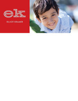Bold Block Children's Personalized Photo Stationery