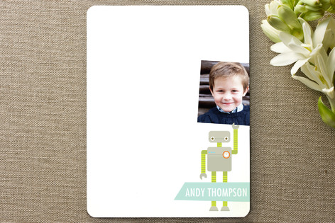 Robot Friends Children's Personalized Photo Stationery