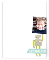 Robot Friends Children's Personalized Photo Stationery