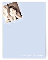 swirly stamp Children's Personalized Photo Stationery