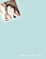swirly stamp Children's Personalized Photo Stationery