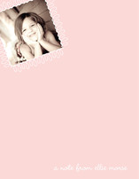 swirly stamp Children's Personalized Photo Stationery