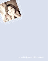 swirly stamp Children's Personalized Photo Stationery