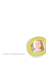 Two Circles Children's Personalized Photo Stationery