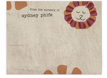 Happy Lion Children's Personalized Stationery