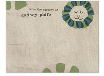 Happy Lion Children's Personalized Stationery