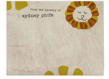 Happy Lion Children's Personalized Stationery