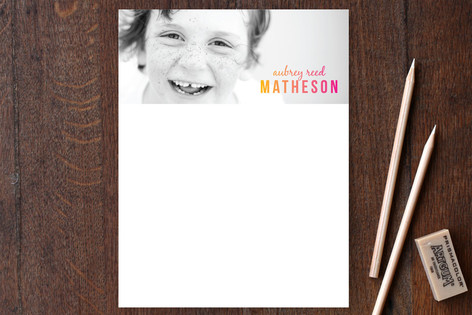 Color Boost Children's Personalized Stationery