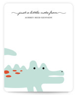 Little Alligator Children's Personalized Stationery