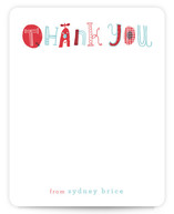 Quirky Thank You Children's Personalized Stationery
