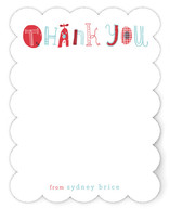 Quirky Thank You Children's Personalized Stationery