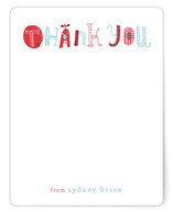 Quirky Thank You Children's Personalized Stationery